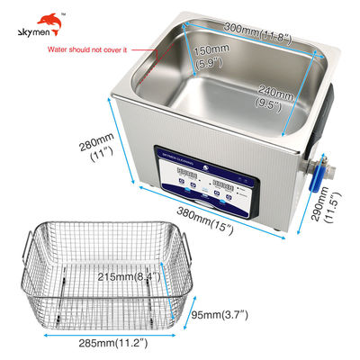 Skymenの実験室は200Wヒーターおよびバスケットが付いている超音波Bathに2.85ガロン用具を使う