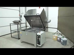 エンジンブロックを掃除するための回転バスケット付きのスプレークリーニングマシン